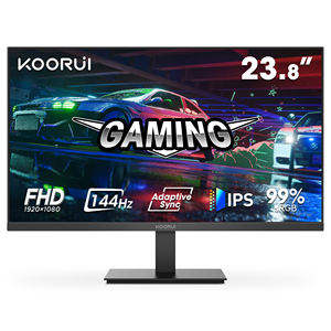 Koorui จอคอมพิวเตอร์24นิ้ว, จอภาพสำหรับถนอมสายตา144Hz 1080P พร้อมกรอบ ° 178-ไม่เอียง <span class=keywords><strong>VESA</strong></span> - Product Image 1