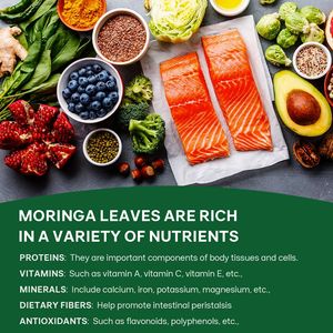 Tè in Foglie di Moringa NutriCha, Tè Sfuso di Alta Qualità, Biologico, Puro e Naturale, Etichetta Privata OEM, 20 Bustine di Tè Salutare alle Erbe - Product Image 2