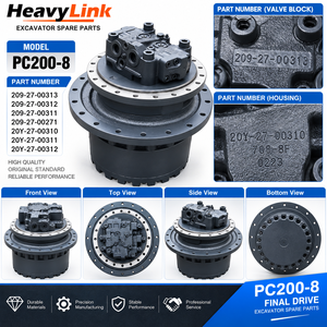 มอเตอร์ขับเคลื่อน HeavyLink Travel Motor Final Drive PC200-8 สำหรับอะไหล่รถขุดโคมัตสึ - Product Image 4