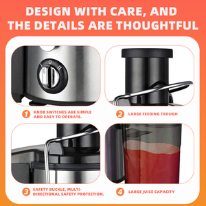 <span class=keywords><strong>800W</strong></span> tốc độ cao điện máy ép trái cây cho trái cây và rau quả hộ gia đình đa-bánh mạnh mẽ máy ép trái cây - Product Image 4