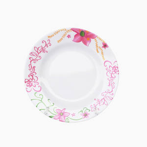 Plato de Melamina Desechable Ecológico y Fácil de Limpiar, Redondo de 8 Pulgadas, Diseño Floral Vintage, Patrón Personalizable, Marca <span class=keywords><strong>AIMI</strong></span> - Product Image 4