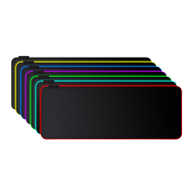 2021 with 14 Lighting Mode Gaming Pads Black Sublimation Blank the Mats Xxxl Xxl Rgb RGB Gaming Wireless Mouse Pads