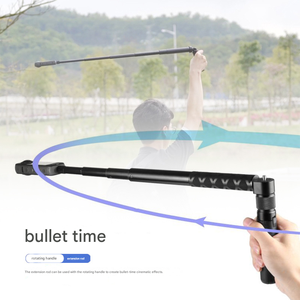 Perche à selfie télescopique de 70 cm avec stabilisateur de cardan et support de caméra invisible pour appareils photo, caméras de <span class=keywords><strong>film</strong></span> et caméras <span class=keywords><strong>d</strong></span>'<span class=keywords><strong>action</strong></span> - Product Image 6