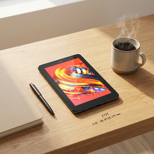OEM Support Fast Speed 7 Inch Android 14 Capacitive Screen Dual Sim Card Calling 3GB 32GB WIFI 4G Tablet PC with Keyboard