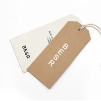 Étiquettes volantes Kraft pour vêtements, Logo professionnel personnalisé, étiquettes suspendues en papier pour vêtements