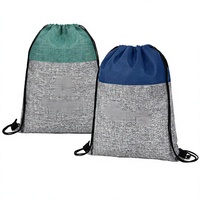 Sac à dos en toile de coton unisexe, personnalisé, imperméable, portable, décontracté, avec cordon de serrage, pour le sport
