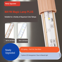 Lampe magique MAYIN PLUS, lumière LED tricolore pour aquarium d'Arowana, lampe submersible étanche pour aquarium avec modes lumière du jour/lumière de lune