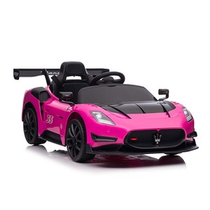 Voiture électrique pour enfants Maserati sous licence, 12V, 4 roues motrices, en plastique, avec lecteur de musique, port auxiliaire, télécommande 2.4G, unisexe, pour les enfants de 2 à 7 ans - Product Image 1