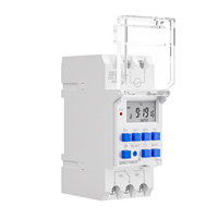 Temporizador semanal digital 16A TM919sA, precisión de 1 segundo, 28 programas, Universal 5/12/24VDC o 110/230VAC, 50/60Hz, botones azules