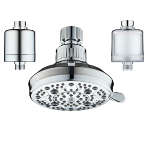 Cabezal de Ducha de Alta Presión con Filtro, 6 Pulgadas, 9 Modos de Rociado, Ahorro de Agua, ABS, para Mejoras de Baño - Product Image 2