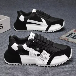 Chaussures de sport décontractées pour hommes, à semelle épaisse, légères, simples, confortables, souples, respirantes, chaussures de course rehaussantes - Product Image 5