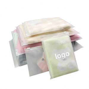 ถุงซิปล็อค PE แบบด้านพิมพ์โลโก้ด้วยเทคนิคเฟล็กโซตามสั่งสำหรับบรรจุภัณฑ์เสื้อผ้า รองเท้า และถุงเท้า - Product Image 6