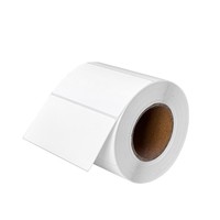 Stiker Termal Tahan Air Cetak Kustom 58x40mm Label Pengiriman Label Harga Supermarket Kompatibel dengan Printer Termal