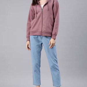 Sudadera con Capucha de Manga Larga para Mujer, Informal y a la Moda, de Invierno, con Cierre, de Secado Rápido, Transpirable, con Diseño Personalizado y Cuello con Capucha - Product Image 4