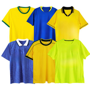 Bán buôn giá rẻ <span class=keywords><strong>Retro</strong></span> bóng đá Jersey Phong Cách Cũ bóng đá Jerseys Brazil đội chấp nhận tùy chỉnh bất kỳ logo bất kỳ Tên - Product Image 2