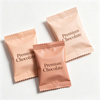 Sachet en aluminium à scellage arrière personnalisé pour emballage de chocolat, bonbons, noix et confiseries – Fourniture en gros