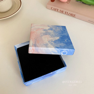 Vente directe d'usine, boîte en papier d'impression, boîte en carton, boîte carrée rectangulaire, boîte d'emballage personnalisée en couleur pour collier, bracelet - Product Image 3