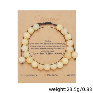 Pulseras de Piedras Naturales con Cuentas Redondas, Joyería Unisex, Regalo, Origen Yiwu D2384 1D2388 1 - Product Image 4