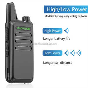 Walkie Talkie Portátil BF-T20 UHF 400-470MHz, Radio Bidireccional Analógica de 2W, 16 Canales, Alcance de 0-3km, Resistente al Agua IPX-1 - Product Image 2