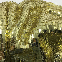 Tissu en dentelle à sequins homochromes Samler pour chaussures, tissu à sequins dorés pour sac, tissu à sequins noir et blanc pour robe
