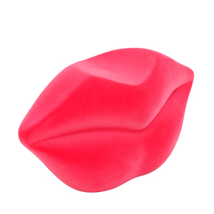 <span class=keywords><strong>Redeco</strong></span> nuevo diseño flocado gran labio rojo figura estatua adornos arte resina labio escultura para regalos decoración del hogar - Product Image 4