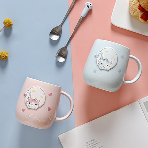 Taza <span class=keywords><strong>de</strong></span> Cerámica con <span class=keywords><strong>Diseño</strong></span> <span class=keywords><strong>de</strong></span> Gato, Creativa, Moderna, para Oficina, Fiestas, Apta para Microondas y Lavavajillas, Taza <span class=keywords><strong>de</strong></span> Café para el Hogar - Product Image 4