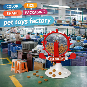 ที่ให้อาหารแมวแบบกังหันลม ฐานซิลิโคนกันลื่น วัสดุพลาสติกคุณภาพสูง ดีไซน์หมุนได้ สมจริง พร้อมฟังก์ชั่นจ่ายขนม - Product Image 1