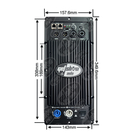 Procesador de Audio DSP Profesional Getshow DSP1600 2400W, Módulo Amplificador Clase D, Placa para Altavoz/Subwoofer, Recubrimiento en Polvo, 20-20KHz