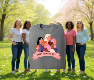 Camiseta de Mujer Comfort Colors, Cuello Redondo, 100% Algodón, Estampado de Feminismo, Feliz Día de la Mujer, Informal, Primavera Verano - Product Image 2