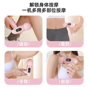 Pistolet de massage portable HaoDeX, 5 têtes, 12 niveaux de vitesse, rechargeable par USB, pour la relaxation des épaules et du cou - Product Image 2