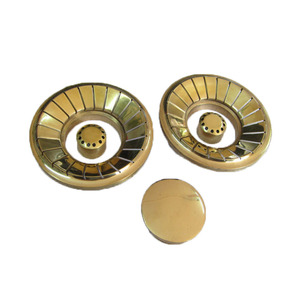 Repuestos para Estufa de Gas, Parte de la Cocina de Gas, Tapa de Quemador de Cobre Dorado/Latón/Acero, 90 mm, Repuestos para Quemador de Caldera - Product Image 1