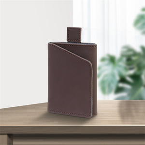 Tarjetero de cuero PU de 4 pulgadas, billetera plegable de color sólido para tarjetas de crédito, uso diario - Product Image 3