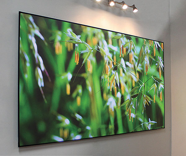 120 Inch Acoustically Transparent Black Crystal 8K ALR Anti Light Projector Projection Screen for 4K Short Throw Projector