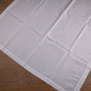 Tovaglia Personalizzabile per Matrimoni e Decorazioni Natalizie, <span class=keywords><strong>in</strong></span> Lino Bianco e <span class=keywords><strong>Cotone</strong></span>, Grande Formato con Orlo a Scala - Product Image 2