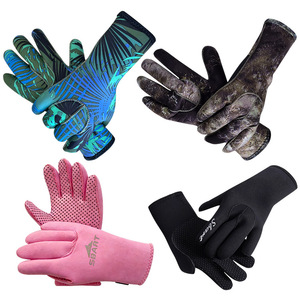 Gants de plongée en néoprène 3 mm noirs, vente en gros d'usine, logo personnalisé OEM pour la plongée sous-marine, la plongée avec tuba, la pêche au harpon et la pêche. - Product Image 4