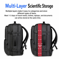 Mochila de Negocios Oxford Impermeable para Hombre con Logotipo Personalizado al por Mayor, Mochila Expandible con Puerto USB, Mochila de Viaje, Mochila para Portátil