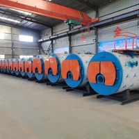 Chaudière à eau chaude industrielle horizontale commerciale au diesel et au gaz naturel, automatique et économe en énergie
