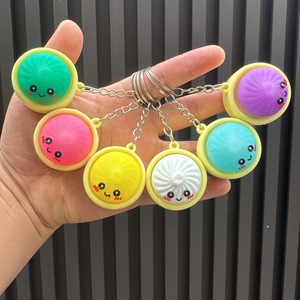 Cute Simulation Bun Plastic Glowing Keychain Creative <b>Blind</b> Box Bag Pendant <b>Small</b> Gift - Product Image 4