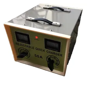 Adjustable 12V 24V 36V 48V portable battery charger solar batteries 36v 50 amp battery charger