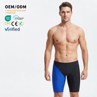 Shorts de natation en gros SWIMHXBY pour hommes, grande taille, de compression, athlétiques, pour la course, l'entraînement, la gym, taille élastique, longueur genou, pour la compétition
