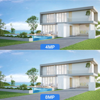 Kamera Keamanan IP PTZ Mini CCTV Jaringan POE Audio Dua Arah Zoom 10X Luar Ruangan 4K 8MP 5MP H.265 Grosir ENSTER