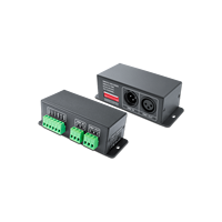 Decodificador de Señal DMX-SPI LTECH, Conversor de Señal Digital DMX512, Controlador de Iluminación Digital LED