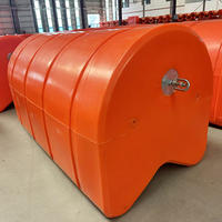 Flotteur orange haute visibilité avec bande réfléchissante pour le marquage des ports et des canaux