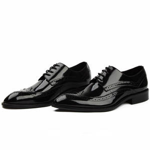Chaussures habillées en cuir pour hommes, personnalisables, imperméables, respirantes, à lacets, avec soutien de la voûte plantaire, toutes saisons, pour mariage, soirée, bureau - Product Image 4