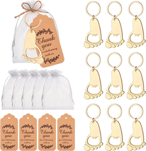Porte-clés personnalisé avec logo créatif, en forme de pied de bébé, ouvre-bouteille personnalisé, souvenir de bébé, ouvre-bouteille personnalisé - Product Image 2