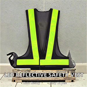 Chaleco Reflectante LED de Alta Visibilidad, Impermeable, de Poliéster, para Trabajadores al Aire Libre, Nuevo Estilo, Suministro de Fábrica - Product Image 2