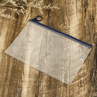Sacs d'emballage transparents en PVC tissé avec cordon de serrage et fermeture éclair 21*17cm, impression offset, pour chaussettes et chaussures, résistants à l'humidité, personnalisables