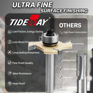 Fraiseuse à face à 4 dents en carbure revêtu d'étain de qualité professionnelle TIDEWAY pour le travail du bois avec support de personnalisation ODM OEM - Product Image 5