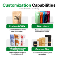 Kraft Paper Instant Coffee Sachets Packaging Custom Printed Coffee Sachet Packaging
