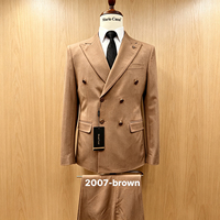 Costume de Mariage Sur Mesure pour Homme, Smoking de Luxe Croisé pour Marié, Tenue de Cérémonie et de Soirée avec Ornements Bijoux